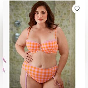 Savage X Fenty Gingham Remix Low-Cut Balconette Bra